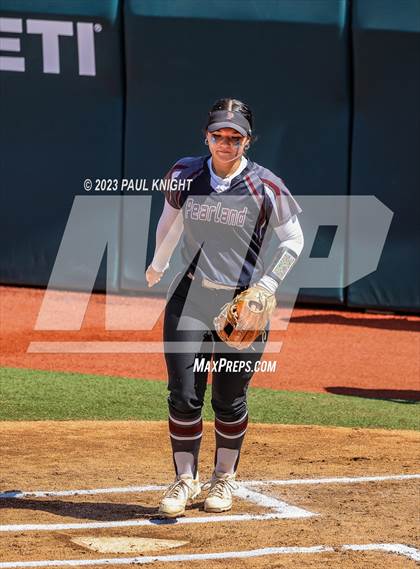 Thumbnail 1 in Pearland vs. Guyer (UIL 6A Softball Final) photogallery.