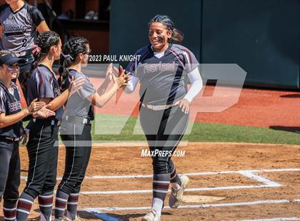 Thumbnail 2 in Pearland vs. Guyer (UIL 6A Softball Final) photogallery.