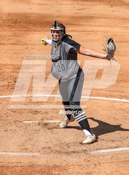 Thumbnail 1 in Pearland vs. Guyer (UIL 6A Softball Final) photogallery.