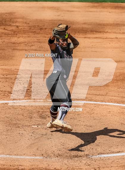 Thumbnail 2 in Pearland vs. Guyer (UIL 6A Softball Final) photogallery.