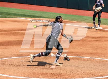 Thumbnail 2 in Pearland vs. Guyer (UIL 6A Softball Final) photogallery.