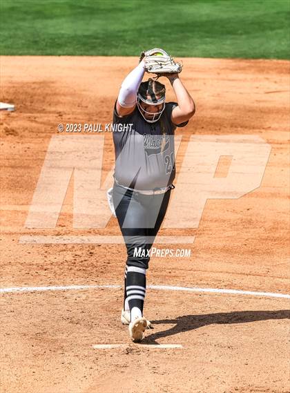 Thumbnail 1 in Pearland vs. Guyer (UIL 6A Softball Final) photogallery.