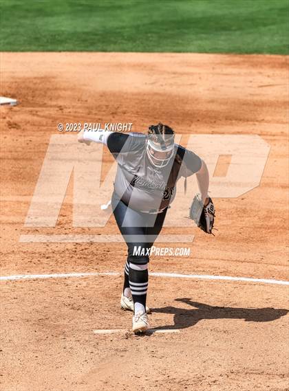 Thumbnail 2 in Pearland vs. Guyer (UIL 6A Softball Final) photogallery.