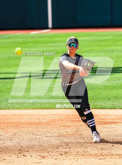 Thumbnail 2 in Pearland vs. Guyer (UIL 6A Softball Final) photogallery.