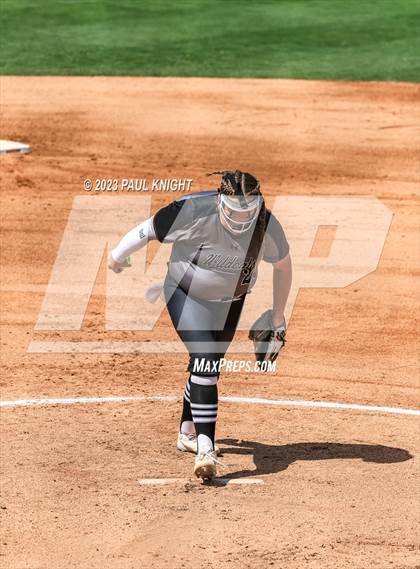 Thumbnail 1 in Pearland vs. Guyer (UIL 6A Softball Final) photogallery.