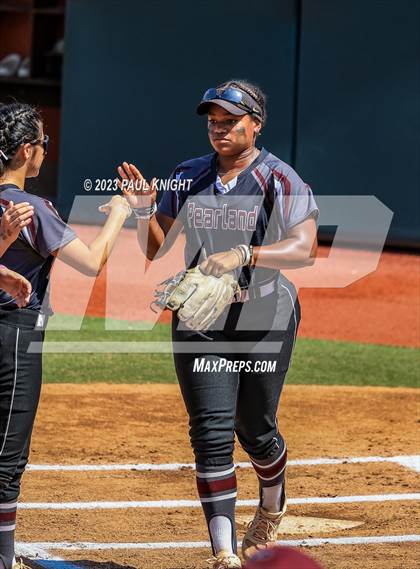 Thumbnail 3 in Pearland vs. Guyer (UIL 6A Softball Final) photogallery.