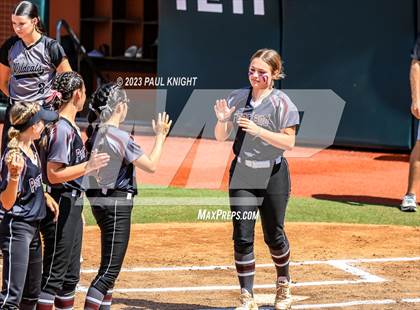 Thumbnail 2 in Pearland vs. Guyer (UIL 6A Softball Final) photogallery.