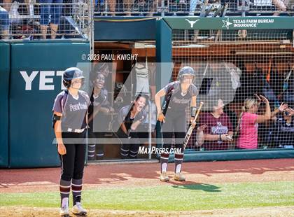 Thumbnail 1 in Pearland vs. Guyer (UIL 6A Softball Final) photogallery.