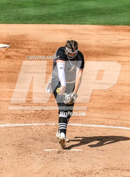 Thumbnail 2 in Pearland vs. Guyer (UIL 6A Softball Final) photogallery.