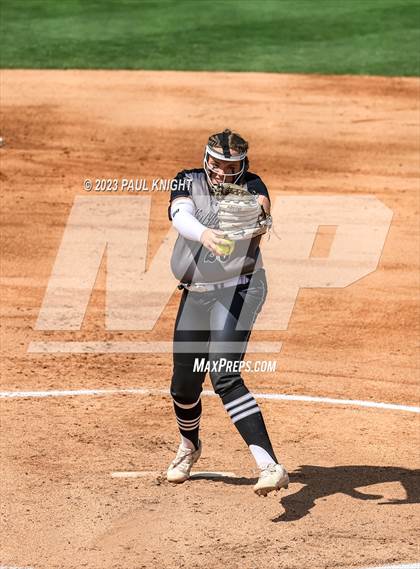 Thumbnail 3 in Pearland vs. Guyer (UIL 6A Softball Final) photogallery.
