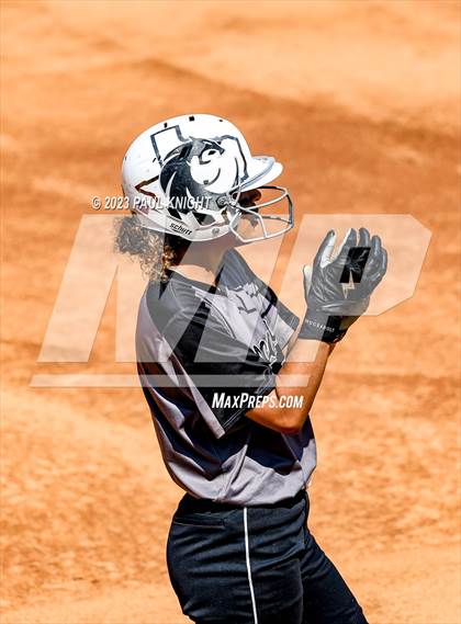Thumbnail 2 in Pearland vs. Guyer (UIL 6A Softball Final) photogallery.