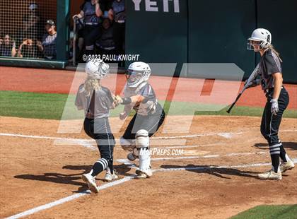 Thumbnail 3 in Pearland vs. Guyer (UIL 6A Softball Final) photogallery.