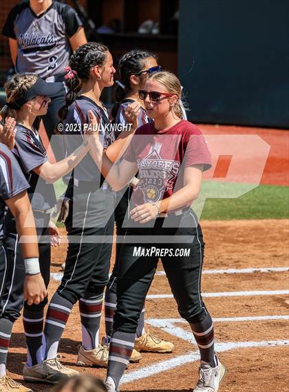 Thumbnail 2 in Pearland vs. Guyer (UIL 6A Softball Final) photogallery.