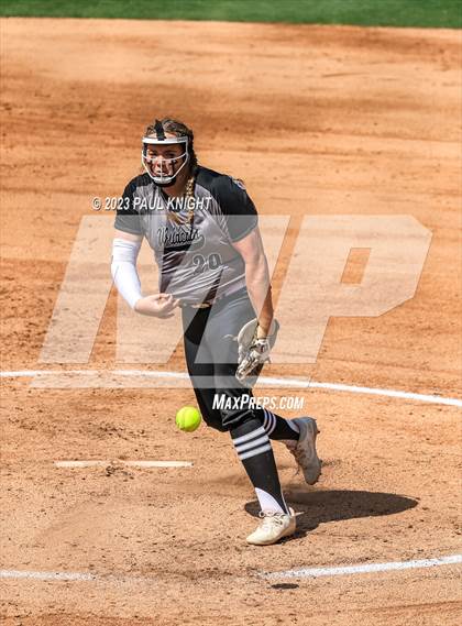 Thumbnail 1 in Pearland vs. Guyer (UIL 6A Softball Final) photogallery.