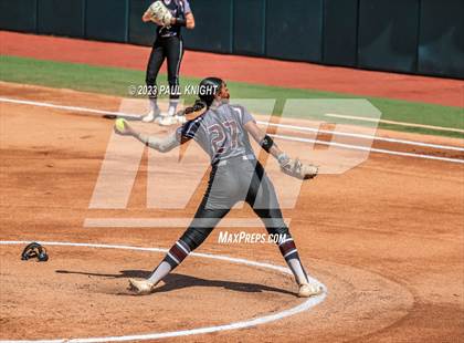 Thumbnail 1 in Pearland vs. Guyer (UIL 6A Softball Final) photogallery.