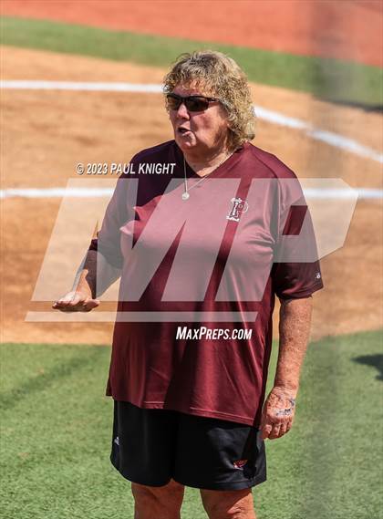 Thumbnail 2 in Pearland vs. Guyer (UIL 6A Softball Final) photogallery.