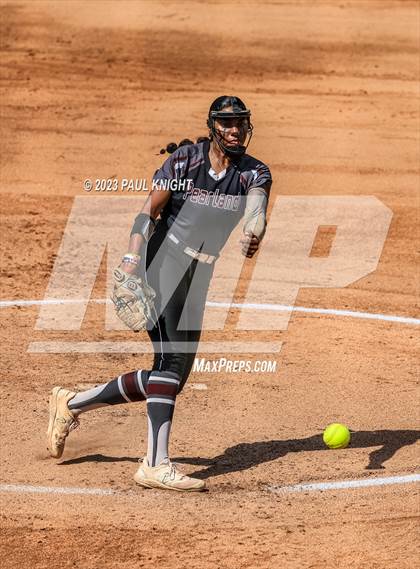 Thumbnail 2 in Pearland vs. Guyer (UIL 6A Softball Final) photogallery.
