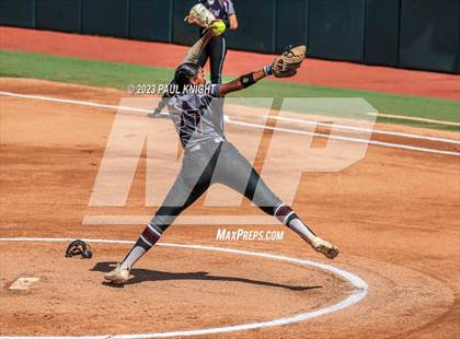 Thumbnail 3 in Pearland vs. Guyer (UIL 6A Softball Final) photogallery.