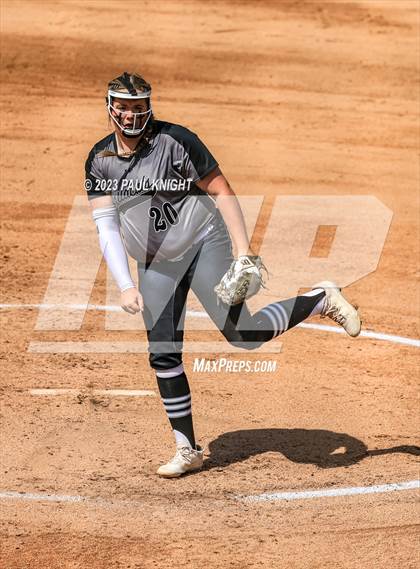 Thumbnail 1 in Pearland vs. Guyer (UIL 6A Softball Final) photogallery.
