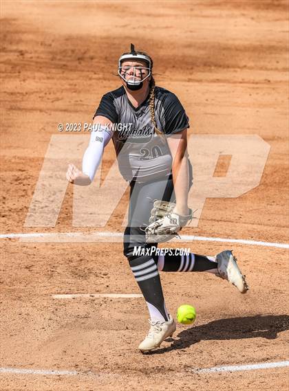 Thumbnail 3 in Pearland vs. Guyer (UIL 6A Softball Final) photogallery.