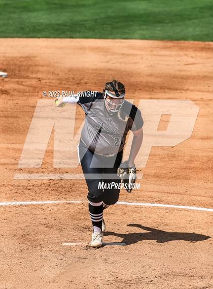 Thumbnail 1 in Pearland vs. Guyer (UIL 6A Softball Final) photogallery.
