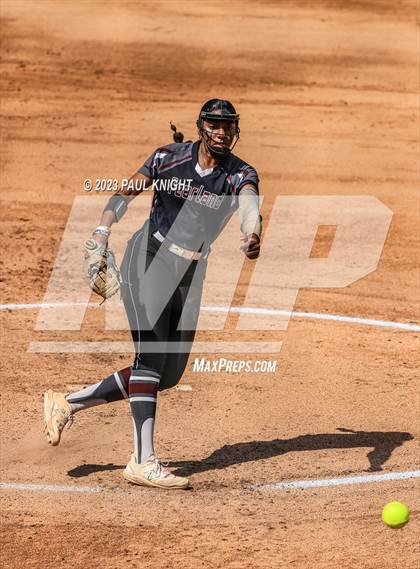 Thumbnail 1 in Pearland vs. Guyer (UIL 6A Softball Final) photogallery.