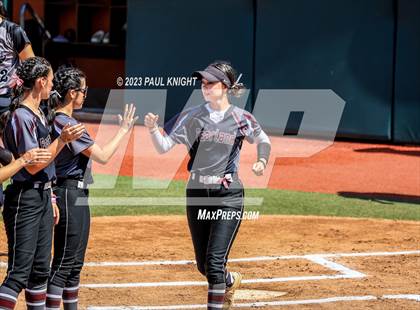 Thumbnail 1 in Pearland vs. Guyer (UIL 6A Softball Final) photogallery.
