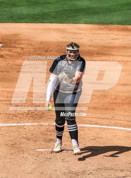 Thumbnail 1 in Pearland vs. Guyer (UIL 6A Softball Final) photogallery.