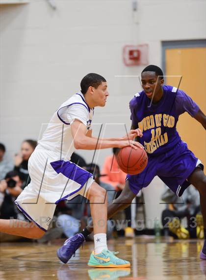 Thumbnail 2 in HCYA vs. Word of God Christian Academy (HighSchoolOT.com Holiday Invitational) photogallery.