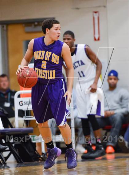 Thumbnail 2 in HCYA vs. Word of God Christian Academy (HighSchoolOT.com Holiday Invitational) photogallery.