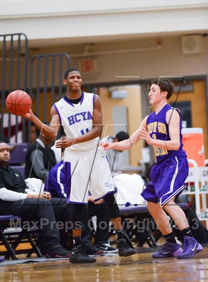 Thumbnail 1 in HCYA vs. Word of God Christian Academy (HighSchoolOT.com Holiday Invitational) photogallery.