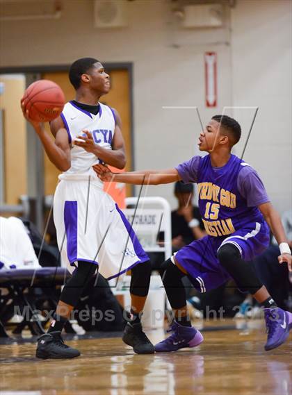 Thumbnail 3 in HCYA vs. Word of God Christian Academy (HighSchoolOT.com Holiday Invitational) photogallery.