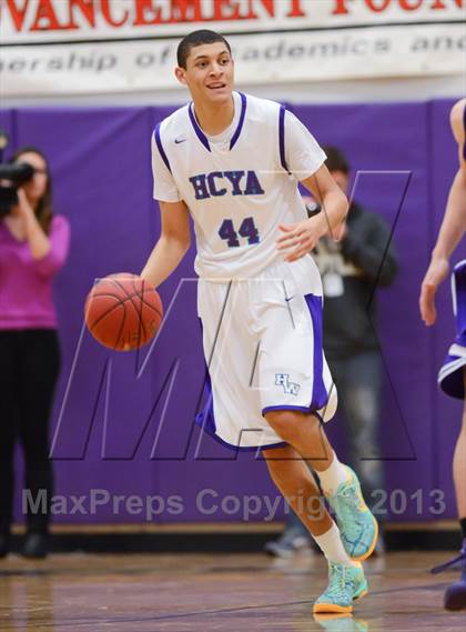 Thumbnail 1 in HCYA vs. Word of God Christian Academy (HighSchoolOT.com Holiday Invitational) photogallery.