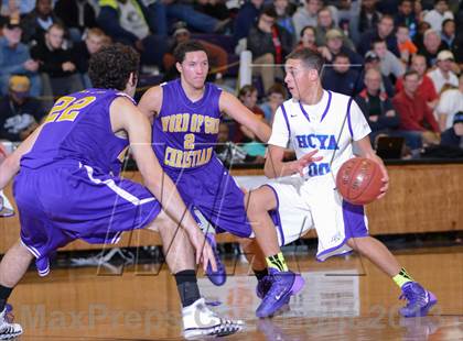 Thumbnail 2 in HCYA vs. Word of God Christian Academy (HighSchoolOT.com Holiday Invitational) photogallery.