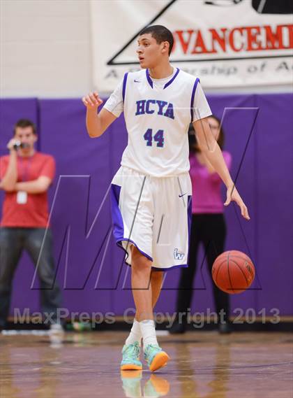 Thumbnail 2 in HCYA vs. Word of God Christian Academy (HighSchoolOT.com Holiday Invitational) photogallery.