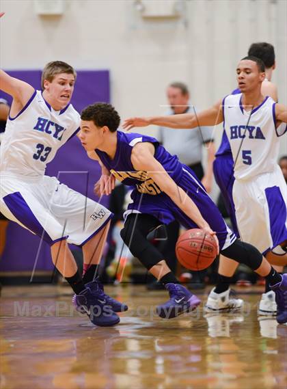 Thumbnail 2 in HCYA vs. Word of God Christian Academy (HighSchoolOT.com Holiday Invitational) photogallery.