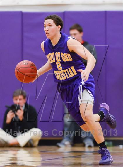 Thumbnail 2 in HCYA vs. Word of God Christian Academy (HighSchoolOT.com Holiday Invitational) photogallery.