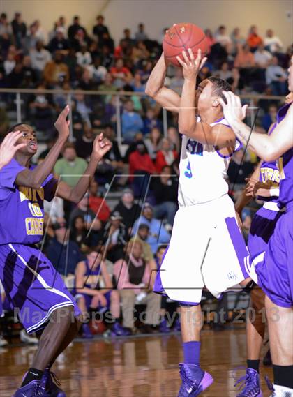 Thumbnail 1 in HCYA vs. Word of God Christian Academy (HighSchoolOT.com Holiday Invitational) photogallery.