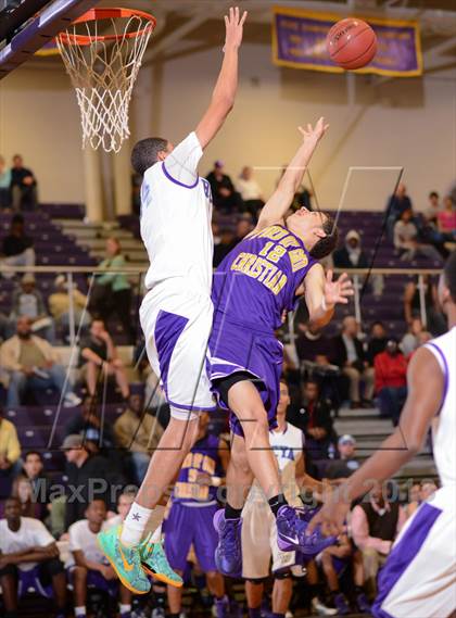 Thumbnail 2 in HCYA vs. Word of God Christian Academy (HighSchoolOT.com Holiday Invitational) photogallery.