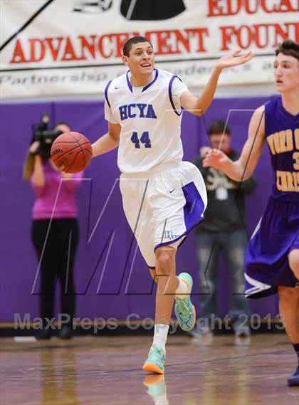 Thumbnail 2 in HCYA vs. Word of God Christian Academy (HighSchoolOT.com Holiday Invitational) photogallery.