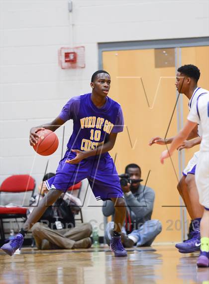 Thumbnail 2 in HCYA vs. Word of God Christian Academy (HighSchoolOT.com Holiday Invitational) photogallery.