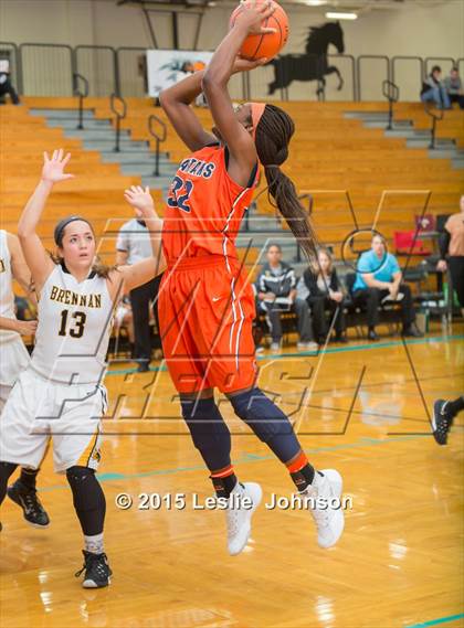 Thumbnail 2 in Brennan vs Seven Lakes (McDonald's Texas Invitational) photogallery.