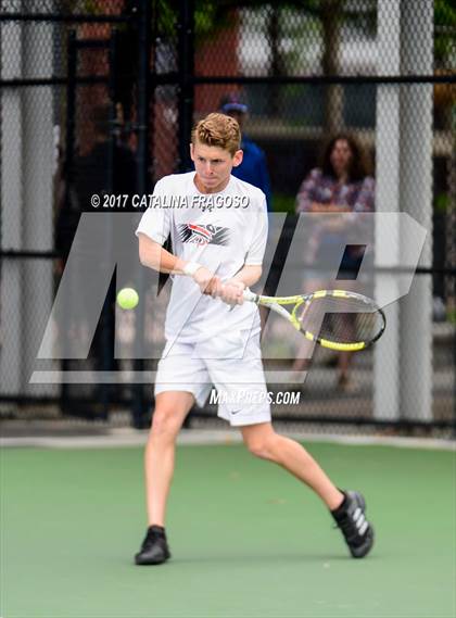 Thumbnail 1 in NYSPHSAA Championships (Singles 1st Round) photogallery.