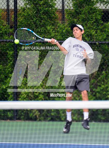 Thumbnail 1 in NYSPHSAA Championships (Singles 1st Round) photogallery.