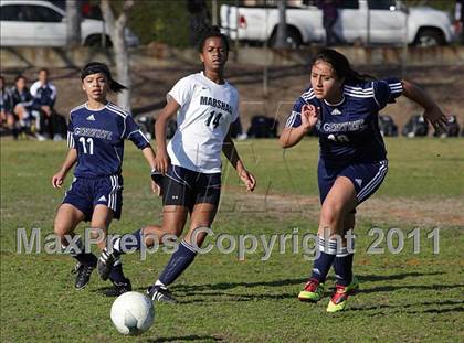 Thumbnail 2 in St. Genevieve @ Marshall (CIF SS Playoffs) photogallery.