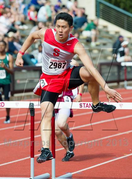 Thumbnail 3 in Stanford Invitational 400m High Hurdles photogallery.