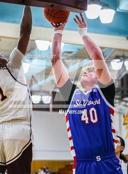 Thumbnail 1 in St. Vincent de Paul @ Piner (NBL-Redwood Tournament Semi-Finals) photogallery.