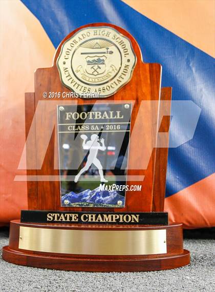 Thumbnail 1 in Valor Christian vs. Pomona (CHSAA 5A Final) photogallery.