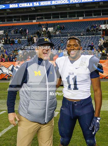 Thumbnail 2 in Valor Christian vs. Pomona (CHSAA 5A Final) photogallery.