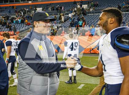 Thumbnail 2 in Valor Christian vs. Pomona (CHSAA 5A Final) photogallery.